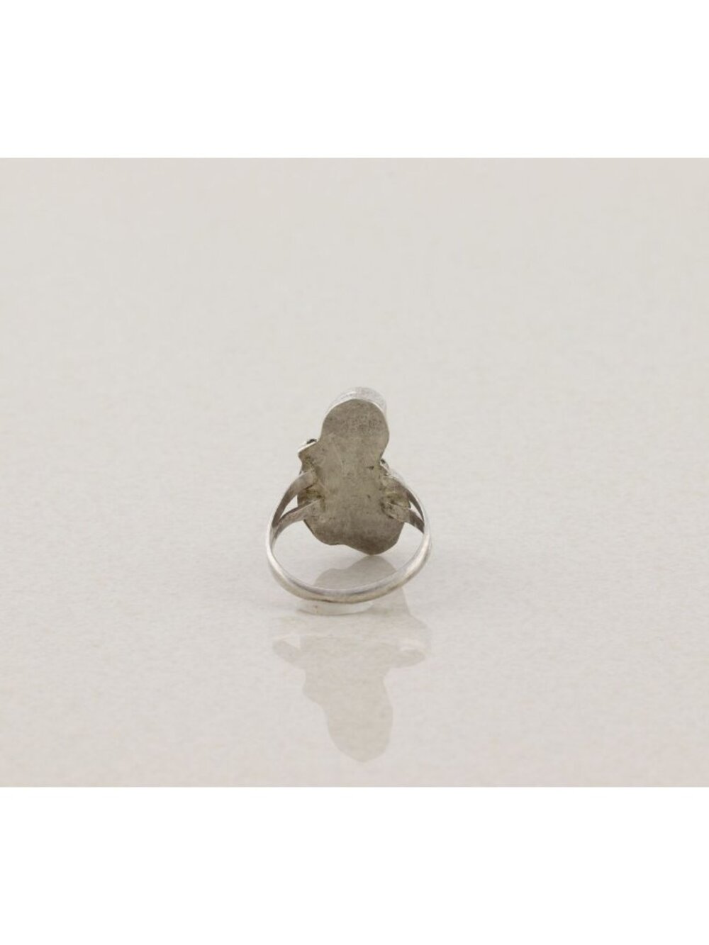 Sterling Silver Natural Turquoise Ring Size 5 3/4 - Picture 6 of 6